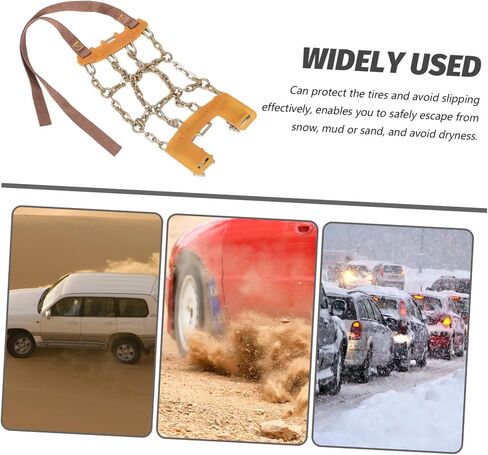 Emergency Snow Tire Chains for Suv and Pickup Trucks Adjustable Skid Chains Traction Device for Snow and Mud Reliable Grip with Ninesquare in Saudi Arabia