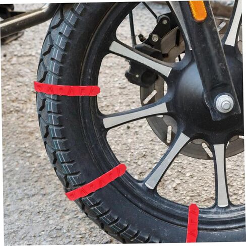 10pcs سلاسل إطارات الدراجات النارية العالمية للكابلات الثلجية غير المنقولة بالثلوج للدراجات الكهربائية ثنائية العجلات والسيارات ذات ثلاث عجلات في فصل الشتاء. in Saudi Arabia