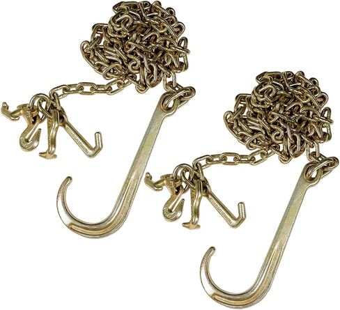 munirater 2PCS G70 5/16 "X10 Truck Tow Chain Replacement for Truck Fixed Cargo and Road Vehicle Towing in Saudi Arabia