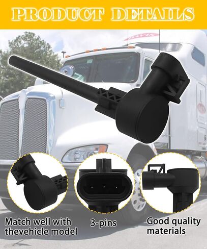904-7631 مستشعر مستوى سائل تبريد المحرك متوافق مع 2008-2019 Peterbilt 382 348 365 367 384 385 386 388 389 Kenworth T660 T800 W900 ، استبدل N9267001 RP31640002 in Saudi Arabia