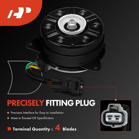 A-Premium Radiator Fan Motor Compatible with Mitsubishi Mirage 2014-2015 1.2L in Saudi Arabia