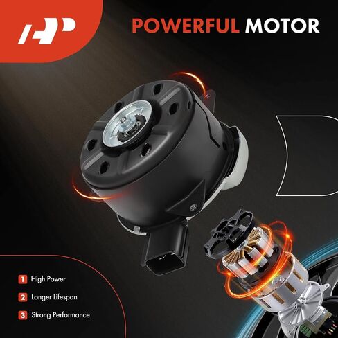 A-Premium Radiator Fan Motor Compatible with Chevrolet Camaro SS 2010-2015, 6.2L in Saudi Arabia