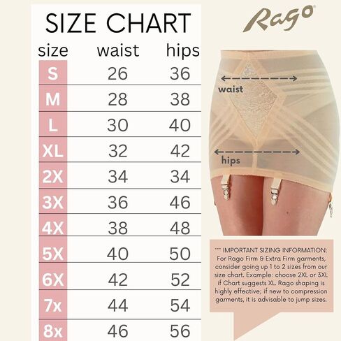 Rago Style 1359 | تحكم الشركة المفتوح أسفل حزام | لوحة البطن Invisinet | نطاقات كفاف | 6 ملابس معدنية | صنع في الولايات المتحدة in Saudi Arabia