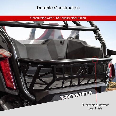 TUSK UTV CARGO BARRICADE BLACK POWDER BEDER CARGO SEPATENDER متوافق مع Honda Talon 1000X/R 2019-2025/1000X-4 2020-2025/1000XS/XS-4 2023 in Kuwait