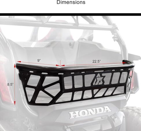 TUSK UTV CARGO BARRICADE BLACK POWDER BEDER CARGO SEPATENDER متوافق مع Honda Talon 1000X/R 2019-2025/1000X-4 2020-2025/1000XS/XS-4 2023 in Kuwait