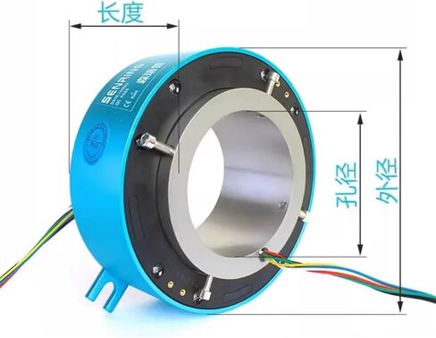 1PCS 6/12/18wires, 2/5/10A，ID5/8/10/12.7/20/25.4/30~60mm,OD22~130mm Through Hole/Bore Slip Ring，Electric swivel slip ring(25.4X86mm 18CH 10A) in Saudi Arabia