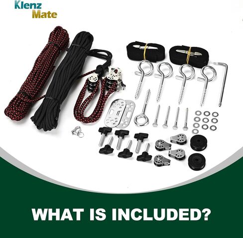 2025 Upgraded Hardtop Removal Lift, Compatible with All Jeep Wrangler JK JL Models, KlenzMate Top Hoist with Safe Anti-Drop System, Easy One-Person Operation, Self-Leveling, Supports 8-16 Ft. Ceiling in Kuwait