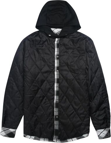 Coofandy Mens Flannel Shirt Jacket Cotton Ceanted Cleanted Slaid Plaid Shirt Button Long Long in Saudi Arabia