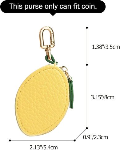 الفراولة الليمون فاكهة سحر التفاح البرتقالي على شكل جلود كيس عملة عملة كيس مفتاح لطيف حقيبة صغيرة للبنات النساء in Kuwait
