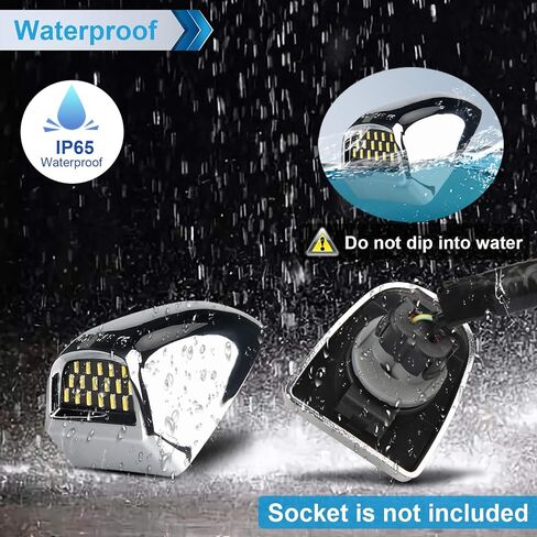LED لوحة رخصة مصباح مصباح مصباح مصباح الكروم متوافق مع 1999-2013 Chevy Silverado GMC Sierra Suburban Avalanche Tahoe Yukon 6000K White ، حزمة 2 in Kuwait