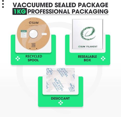 eSUN Matte PLA Filament 1.75 مم، طباعة ثلاثية الأبعاد PLA Filament 1.75 مم دقة الأبعاد +/- 0.03 مم، بكرة كرتون 1 كجم (2.2 رطل) لمعظم طابعات FDM ثلاثية الأبعاد، رمادي داكن in Kuwait