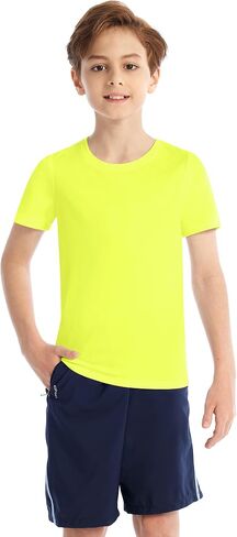 أحذية لاوود للأولاد ، غلاف قصير ، UPF 50+ UV Sun Protect Swim قميص ، أطفال شبان مائيون لركوب الأمواج صيد الأسماك الشاطئ in Kuwait