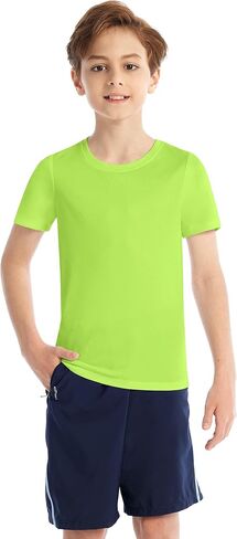 أحذية لاوود للأولاد ، غلاف قصير ، UPF 50+ UV Sun Protect Swim قميص ، أطفال شبان مائيون لركوب الأمواج صيد الأسماك الشاطئ in Kuwait