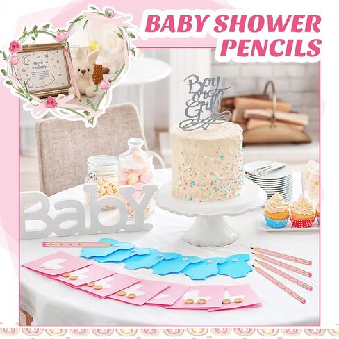 Ireer 36 Pieces Bridal Shower Pencils Golf Pencils with Erasers Half Pencils Pre Sharpened 4 Inch Wedding Pencils 2 HB Mini Hexagon Pencils for Kids Baby Shower Favors Office School Classroom, White in Saudi Arabia