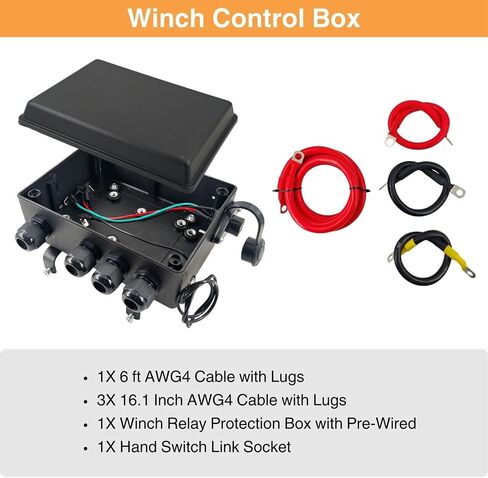 12V 500A ترحيل ملوطي للملف اللولبي مع مربع تحكم مسبق و 500A لملفات ألعاب مركبة لـ ATV UTV SUV Jeep 4x4 مركبات 12 فولت in Saudi Arabia
