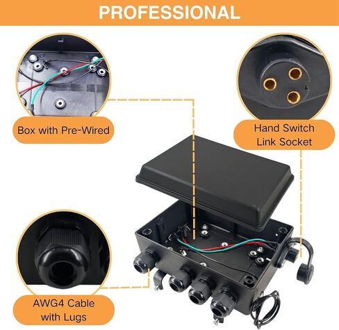 12V 500A ترحيل ملوطي للملف اللولبي مع مربع تحكم مسبق و 500A لملفات ألعاب مركبة لـ ATV UTV SUV Jeep 4x4 مركبات 12 فولت in Saudi Arabia