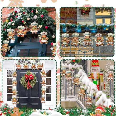 Soaoo 36 Pcs Christmas Tree Lollipop Candy Decor Outdoor Double Sided Lawn Decorations Hanging Christmas Plastic Crafts Peppermint Candy Themed Ornaments for Xmas Holiday Office Home Yard Porch in Saudi Arabia