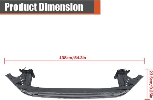 Black Front Bumper Reinforcement Impact Bar Single Hole Replacement for Crosstrek Wilderness 2024 57711FN06A9P in Saudi Arabia