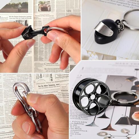 10 Pcs Keychain for Men,Made of metal Materials.Cool Keychain.First Choice for Car Enthusiast.Gifts for Car Guys. in Saudi Arabia