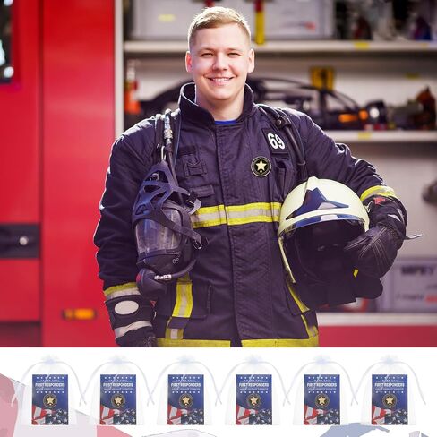 48 Sets National First Responders Day Brooches First Responders Appreciation Week Party Favors Brooch Pins Gift for National Emergency Responder Day Party in Saudi Arabia