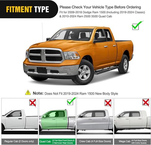 Nilight Running Boards for 2007-2018 Chevy Silverado/GMC Sierra 1500 Double Extended Cab 2007-2019 Chevy Silverado/GMC Sierra 2500HD 3500HD 6 Inch Aluminum Side Step Nerf Bars, 2 Years Warranty in Saudi Arabia