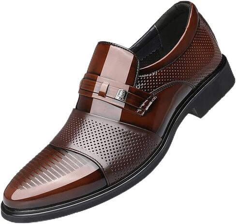 Men's Formal Shoes,British Work OfficeBusiness Leather Shoes Banquet Wedding Prom Dress Shoes,Black B- 39/UK 6.5/US 7 in Saudi Arabia
