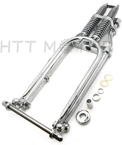 HTTMT SF001-II- Compatible with 22" Stock Chrome Narrow Glide Springer Front End w/Axle Kit H-D Chopper Arched in Saudi Arabia