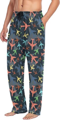 Aslsiy Men's Pajama Bottoms Soft Mens Pajama Pants PJ Lounge Pants in Kuwait