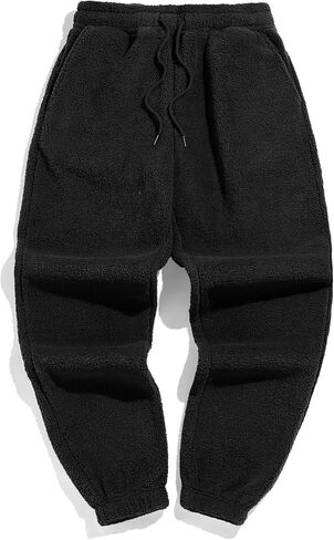 Zaful Mens Plush Fleece Pajama Pants Winter Dozy Flannel Feet Brouser with Microfleece Soft Sleep Lounge in Saudi Arabia