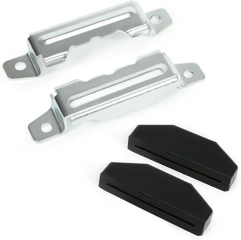 KUAFU Transmission Crossmember Mount Bracket & Insulator Compatible with 1964-1972 Pontiac GTO Lemans Skylark Monte Carlo Steel Pair Black & Silvery in Saudi Arabia