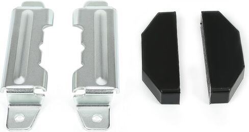 KUAFU Transmission Crossmember Mount Bracket & Insulator Compatible with 1964-1972 Pontiac GTO Lemans Skylark Monte Carlo Steel Pair Black & Silvery in Saudi Arabia