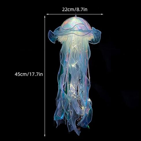iksya Colorful Jellyfish Lamp - Glitter Iridescent Hanging Jelly Fish Lanterns Under The Sea Mermaid Party Decoration Table Centerpiece Ocean Theme Birthday Wedding Party Supplies (Color : 5PCS) in Saudi Arabia