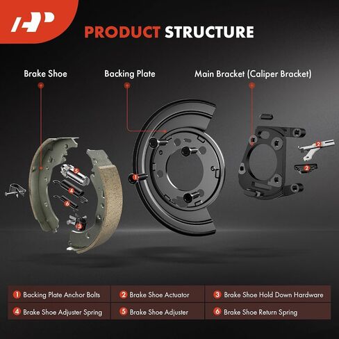 A-Premium الخلفية المحملة ببناء الفرامل لوحية مجموعة متوافقة مع Dodge ، RAM Models-2500 3500 2011 ، RAM 2500 RAM 3500 2009-2010 in Kuwait