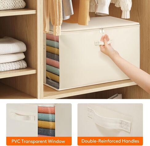 LifeWit Canvas Cotton Comforter Facs with Zipper 4 Pack ، 60 Levelable Contable Containers ، و Clate Sweater Formeals for clothes ، و plants ، والوسائد ، واللحف ، والفراش in Kuwait