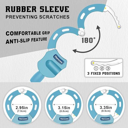 قفل سكوتر Honszex، أقفال الدراجة عالية الأمان مع مفتاح، سلسلة قفل دراجة شديدة التحمل مقاس 36.22 بوصة، ملحقات للدراجات الإلكترونية والدراجات البخارية الإلكترونية، قفل للدراجات، الدراجة الإلكترونية، سكوتر كهربائي in Kuwait