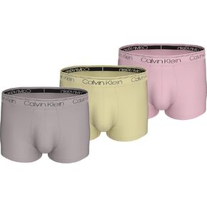 Calvin Klein Micro Stretch 3 -Pack Low Rise Trunk - NB2569 (أصفر/برتقالي وردي/مينك ، متوسط) in Kuwait