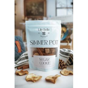 Sugar Cookie Simmer Pot – All-Natural Stovetop Potpourri with Apples, Brown Sugar, Vanilla, Pinecones & Cinnamon Sticks – Non-Toxic & Fragrance-Free Home Scent – 50 Hours of Warm, Sweet Holiday Aroma in Saudi Arabia