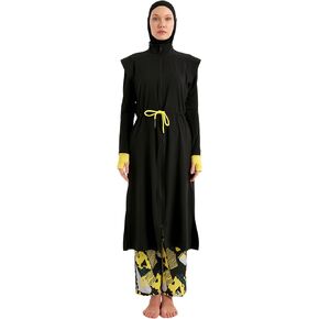 4-Piece Modest Swimsuit for Women | Includes Tunic, Leggings, Swim Cap, and Inner Top Water-Repellent & Quick-Drying Fabric in Saudi Arabia