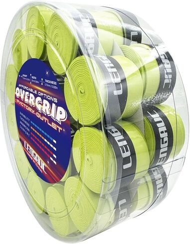 LENGAUC Tacky Overgrips,Tennis/Badminton/Pickleball, 12/26/30/56/60 Pack, Tacky Anti-Slip and Absorbent Grip, Colorful,Comfort,Thin & Easy to Use Grip Tape in Saudi Arabia