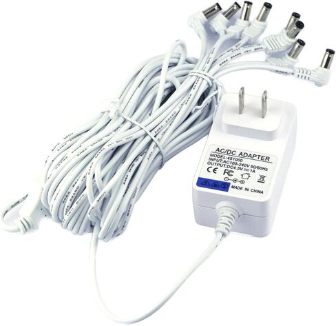 محول الطاقة AC/DC 4.5V متوافق مع ملحق Lemax المضاءة 74707 74295 84428 94565 Lemax Halloween Christmas Christmas Decordations Micro Lighting Decore (8 مخرجات) in Kuwait