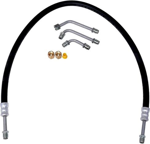 Left Turn Power Steering Cylinder Line Hose Assembly 1PC Compatible with L9000 1981-1983 Compatible with LN7000 1981-1983 Compatible with LN8000 1981-1983 Compatible with LN9000 1981-1983 in Saudi Arabia