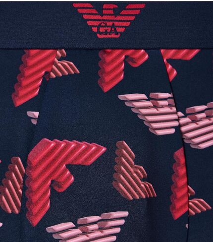 Emporio Armani Men's All Over Printed Microfiber Trunk in Saudi Arabia