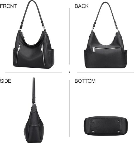 فوق الأرض المحافظ الجلدية الأصلية وحقائب اليد للنساء Hobo كتف كيس السيدات كروسة الأكياس متوسطة in Kuwait