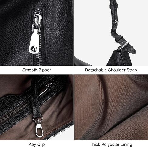 فوق الأرض المحافظ الجلدية الأصلية وحقائب اليد للنساء Hobo كتف كيس السيدات كروسة الأكياس متوسطة in Kuwait