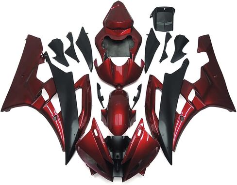 Motorcycle Windshield Fit for Yamaha YZF-600 R6 2006 2007 R6 06 07 ABS Plastic Windscreen Black Wind Deflector in Kuwait