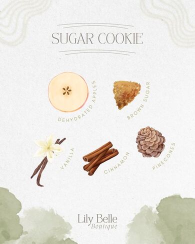 Sugar Cookie Simmer Pot – All-Natural Stovetop Potpourri with Apples, Brown Sugar, Vanilla, Pinecones & Cinnamon Sticks – Non-Toxic & Fragrance-Free Home Scent – 50 Hours of Warm, Sweet Holiday Aroma in Saudi Arabia