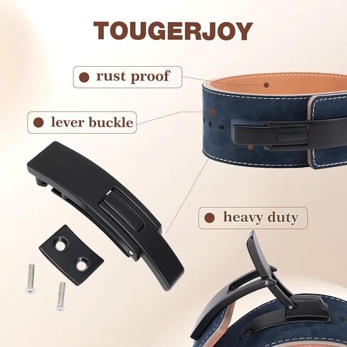 10MM Weight Power Lifting Leather Lever Pro Belt Gym Training Black-Weightlifting Belt for Men and Women – Support Back and Core During Heavy Powerlifting Deadlifts and Squats in Saudi Arabia
