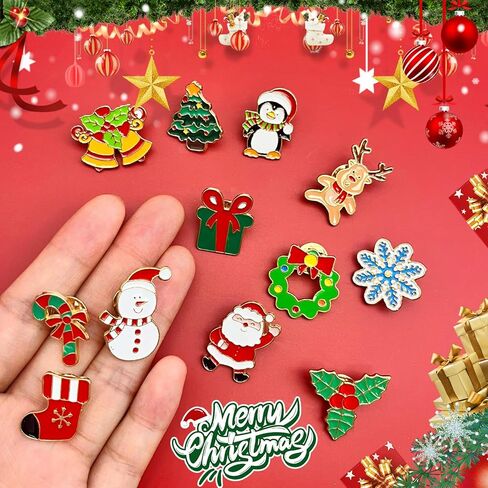 مينا العطلات دبوس دبابيس الطية الصجر هدية للنساء الرجال حقيبة الظهر الظهر سترة ديكور الملابس in Kuwait