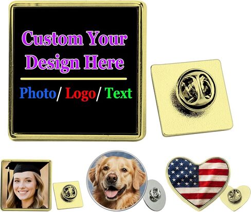 Custom Pin Backpack Pins Lapel Pin for Men Women Color Picture Charm Logo Name Tie Tack Trading Pins Shirt Clip Gift for Birthday Graduation Anniversary Christmas Valentines Day in Saudi Arabia
