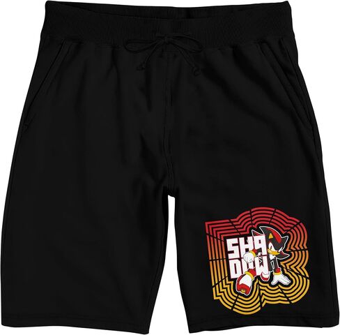 Sonic the Hedgehog Shadow in Hedgehog head area black sleep shorts pajama shorts in Saudi Arabia